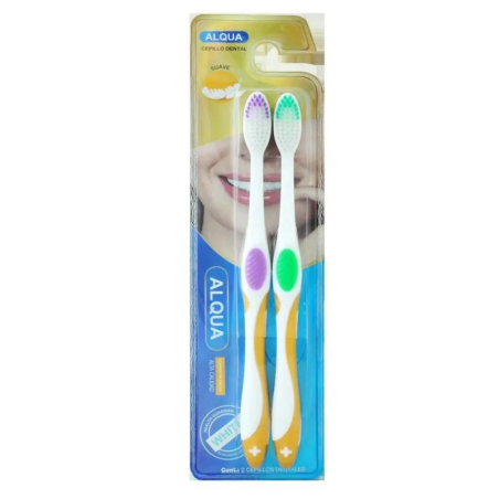 ALQUA CEPILLO DENTAL CERDAS SUAVES X2 x 20