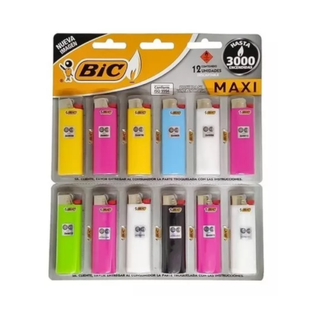 BIC ENCENDEDORES MAXI display 12 x22