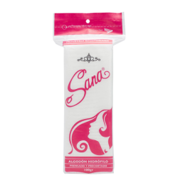 SANA ALGODON COSMÉTICO PRECORTADO 100G X 24