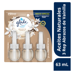 GLADE ACEITE rep x3 VAINILLA 63ml X 12