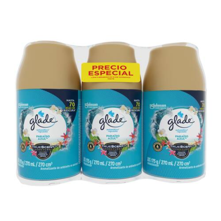GLADE AUTOM REP X 3 175ML 6