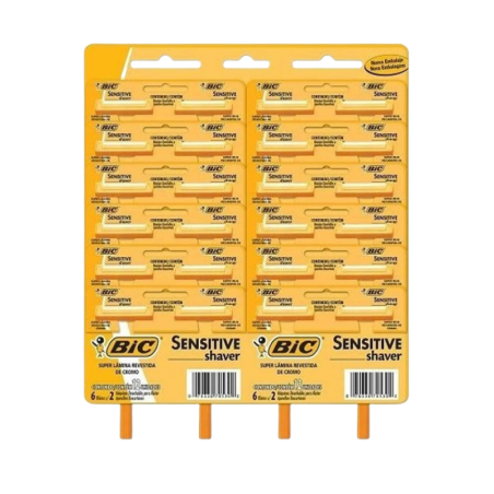BIC AFEITADORA AMARILLA SENSITIVE x2424