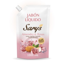 SARYS JABON ALMENDRA Y ROSAS 1000ML X12