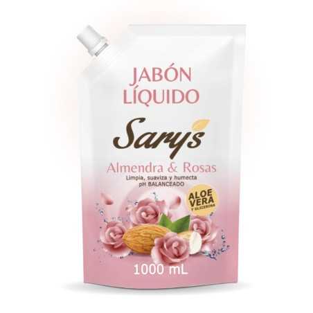 SARYS JABON ALMENDRA Y ROSAS 1000ML X12