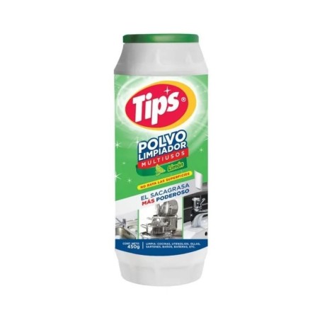 TIPS LIMPIADOR EN POLVO LIMON 450 G24