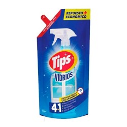 TIPS LIMPIA VIDRIOS SACHET 500 ML 24