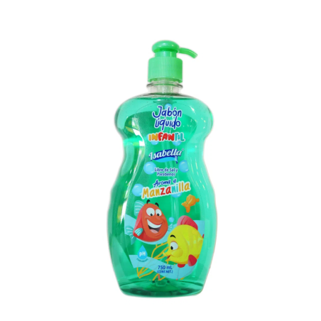ISABELLA INFANTIL JABON LIQ. MANZANILLA 750ML 12